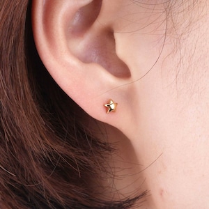 Tiny star studs earrings 20G minimalist stud earrings surgical steel screw back earrings tiny star earrings small stud earrings gold star