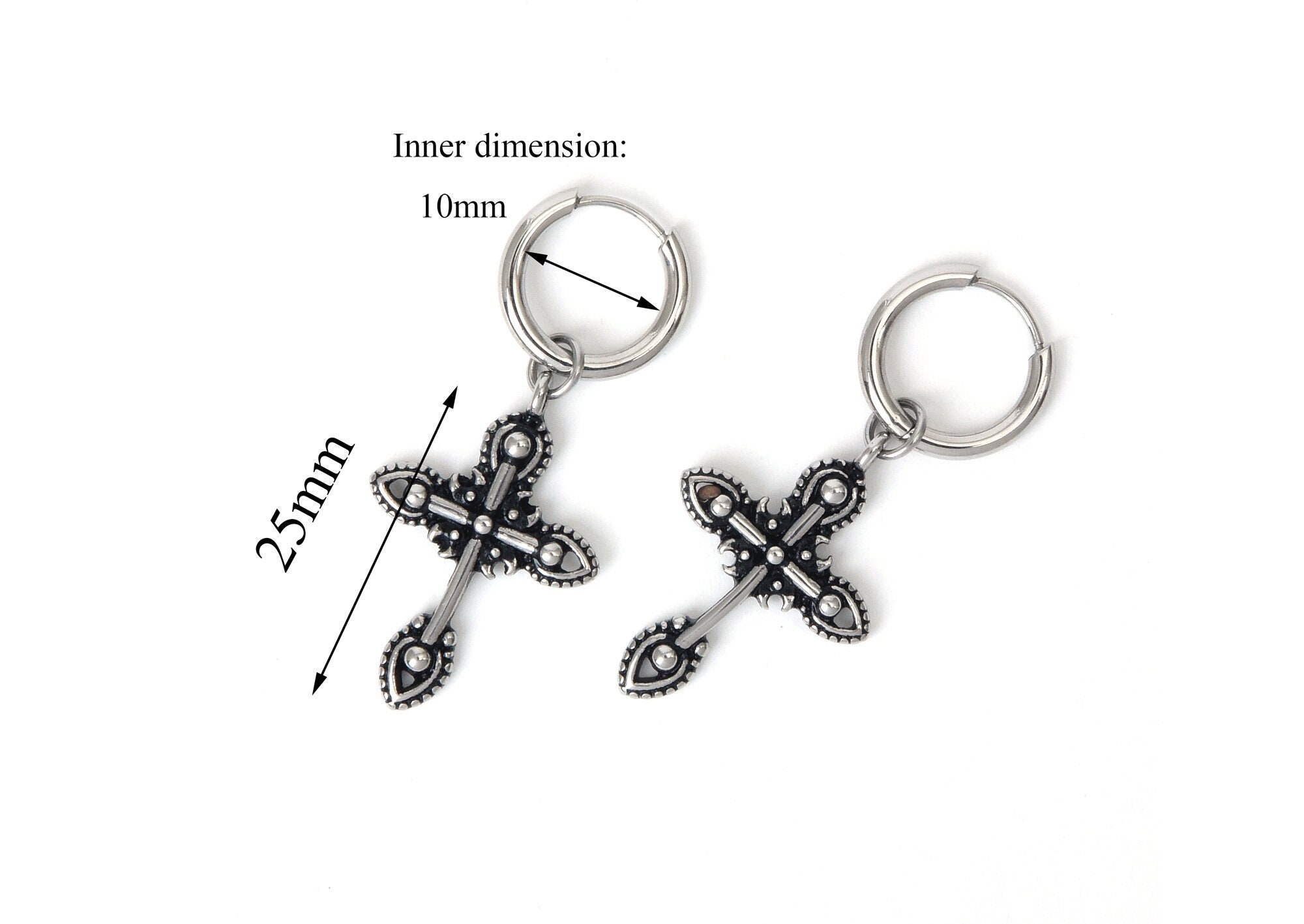 Bts Earrings Hoop Drop Earrings Bts Jimin Earrings Cross
