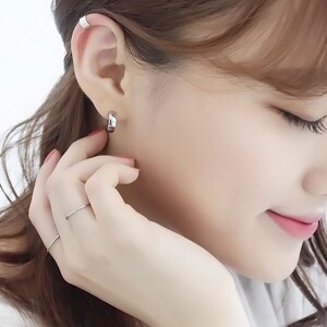 Silver 1.4mm Thin statement ring