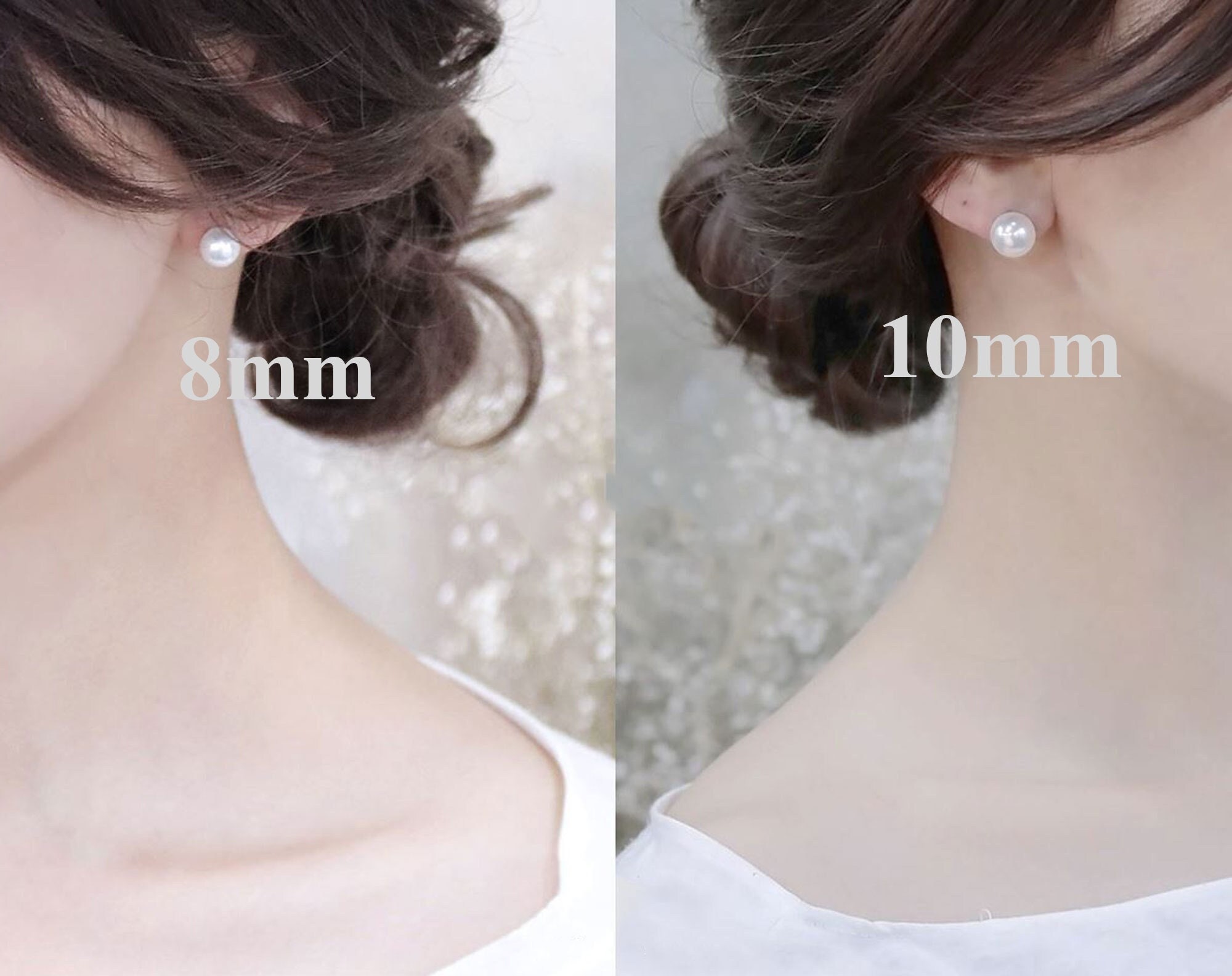 Pearl Earrings Minimalist Pearl Stud Earrings Simple