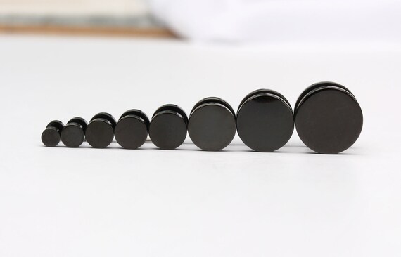 black circle studs