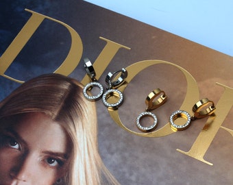 Circle hoop earrings geometric hoops dainty disc earrings circle drop earrings open circle earrings round earrings statement hoops huggie