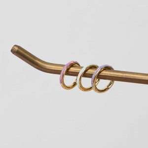 18G Gold nahtlose clicker klappbar Segment Hoop Ring Ohrring 6 mm opal gefüttert Vorderseite Muschel Knorpel Helix Turm Septum Nase Lippen Piercing