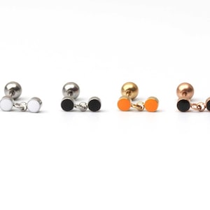 Circle earrings ball drop earrings 20g minimalist earrings ball earrings ball dangle earring ball stud earrings gift for her screw back ball