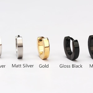 Minimalist huggie hoop earrings