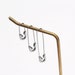 Safety pin earring surgical steel basic safety pin earring hypoallergenic  Safety pin earrings  small saftey pin earrings 