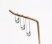 Safety pin earring surgical steel basic safety pin earring hypoallergenic  Safety pin earrings  small saftey pin earrings 