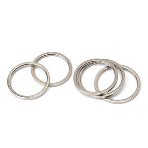 Silver 1.4mm Thin statement ring