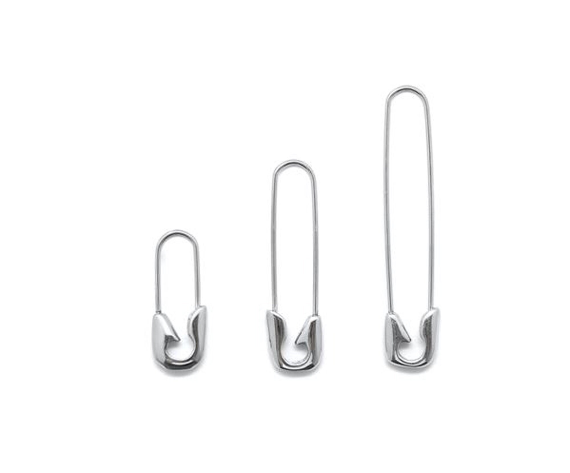 Safety pin earringsurgical steel basic safety pin earring Etsy