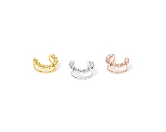 Ohrmanschette kein Piercing 925 Ohrmanschette Bergkristall 14k vergoldet Ohrmanschette Ohrringe Ohrmanschette Rosegold Ohrmanschette Sterling Silber