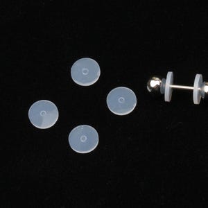 Silicone piercing healing discs flexible ear stud lip ring nose invisible earring stabilizers  flexible anti hyperplasia  help for ears