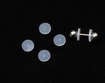 Silicone piercing healing discs flexible ear stud lip ring nose invisible earring stabilizers  flexible anti hyperplasia  help for ears