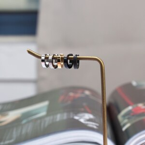 Minimalist huggie hoop earrings