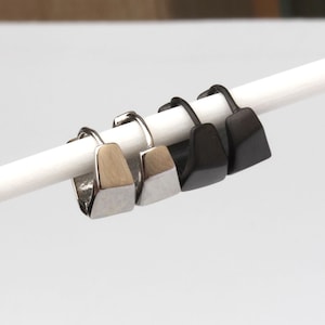 Hoekige oorringen Minimalistische hoekige oorringen Vierkante oorringen Trendy hoekige oorringen voor een gedurfde, modieuze look