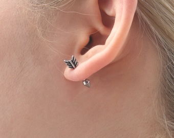 16g arrow piercing cartilage earring helix tragus jewelry arrow earring for men women hypoallergenic arrow jewerly  1 pieces