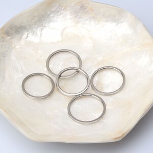 Silver 1.4mm Thin statement ring