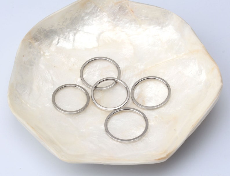 Silver 1.4mm Thin statement ring