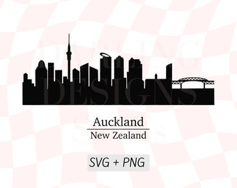 Auckland Skyline Outline SVG, Skytower Clipart PNG, New Zealand Map, Aotearoa, New Zealand Clipart, Māori Svg, Kiwiana Symbols, Nz Wall Art