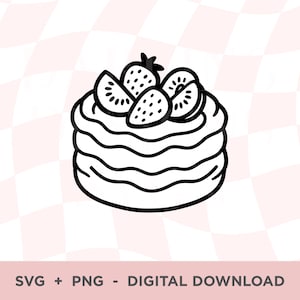 Pavlova SVG, Summer Christmas Clipart, New Zealand Cake PNG, Kiwi, Aus Pavlova Strawberries Kiwifruit, NZ Cricut File, Digital Download