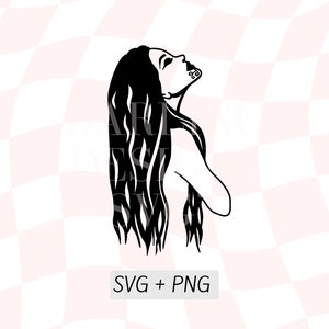 Mana Wahine SVG, Mujer con Taa Moko Tatuaje Svg, Mujeres Feroz Silhoutte, Koru Svg, Arte Maorí, Descarga Png, Kiwiana, Imágenes Prediseñadas de Nueva Zelanda