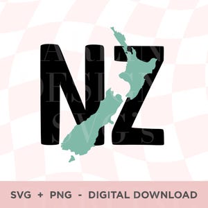 New Zealand Svg, NZ Outline Png, NZ Tshirt, Car Decal File, NZ Cricut File, Kiwiana, New Zealand Clipart, Nz Map Outline, Kiwi Vector