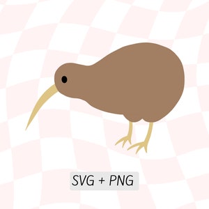 Nz Kiwi SVG, Nuova Zelanda Kiwiana, Nz Icons PNG, Kiwi Bird Clipart, Nz Bird Silhouette Cricut, Download istantaneo, Brown Kiwi Print