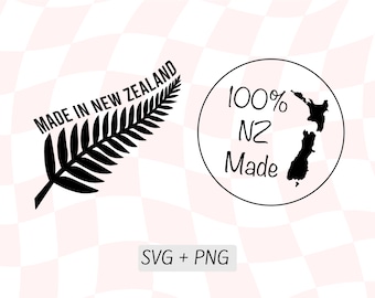 Made In New Zealand Svg, 100% NZ Made Svg File, Nz Icon, Nz Png Download, Kiwiana, New Zealand Clipart, Nz Outline, Nz Made Symbol