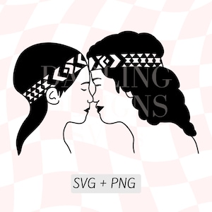 Niños maoríes de Nueva Zelanda, niños maoríes en Hongi, silueta de niños maoríes, diadema Koru Svg, arte maorí, Kiwiana Png, imágenes prediseñadas de Nueva Zelanda