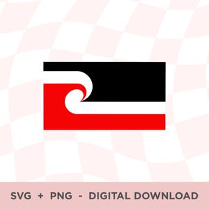 Bandera maorí SVG, bandera maorí roja en blanco y negro, archivo svg bandera de Nueva Zelanda, Aotearoa Png, Kiwiana, imágenes prediseñadas de Nueva Zelanda, símbolo maorí de Nueva Zelanda