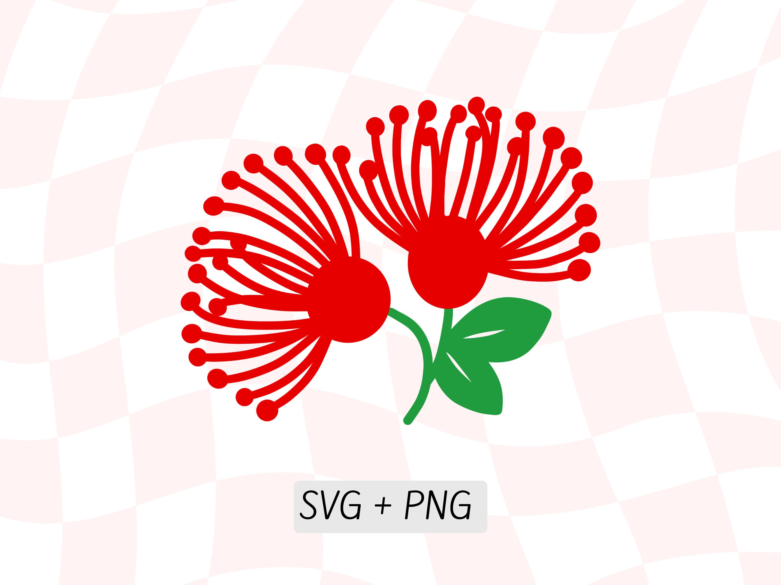 Pohutukawa Flower SVG, New Zealand Kiwiana, Nz Icons PNG, Pohutukawa