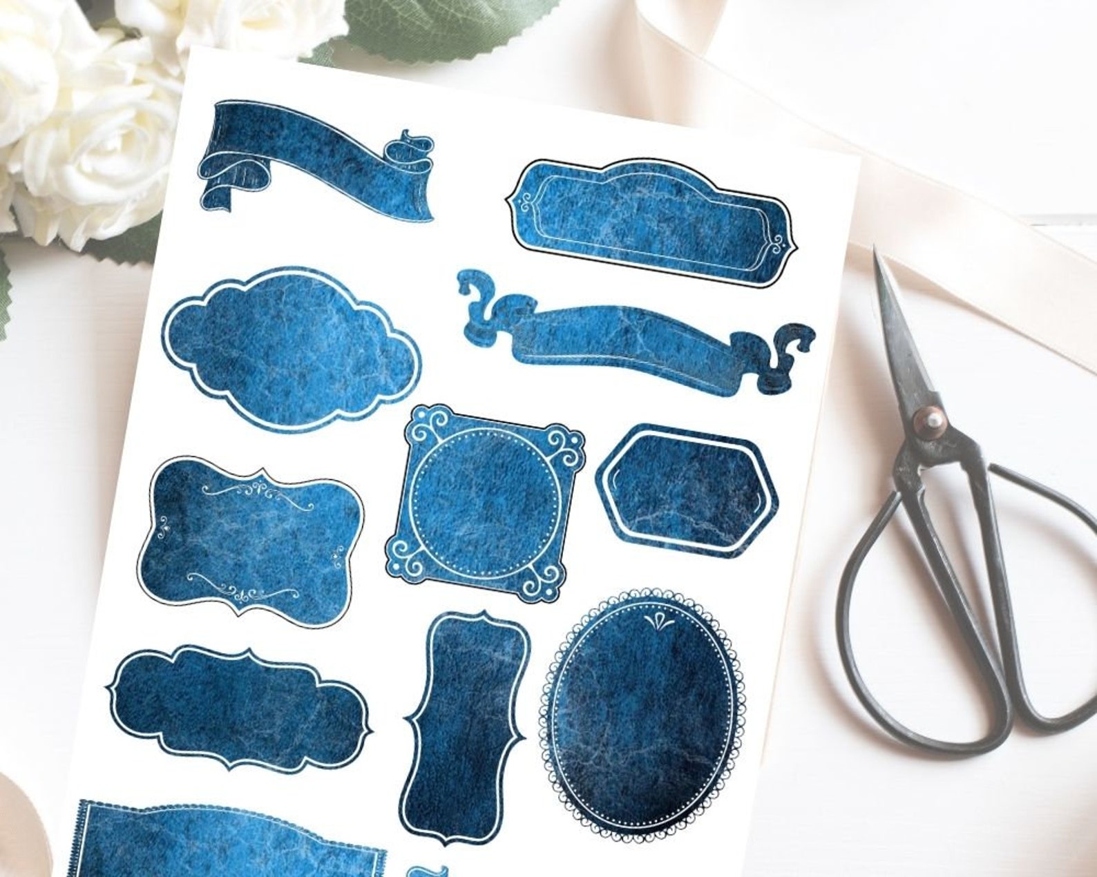 Spell Book Label Set of 6 Printable Labels Sticker Sheets for Book of Shadows | Bos ...