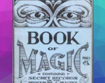 The Ancient's Book of Magic - Digital Ebook - PDF - 205 Pages Printable Instant Download | Witch Wicca Witchcraft | Secret Vintage Magick