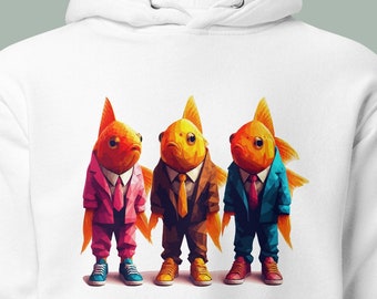 Sweat à capuche unisexe Goldfish, Mahi Ghermez, Sweat à capuche Eid, Sale No، ال عید یونیسکس نوروز, ماهی قرمز