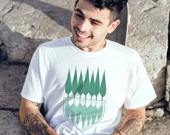 Jardin T-shirt pour homme, T-shirt, Tshirt، Fabriqué au Canada مردانه، باغ، تیشرت باغ