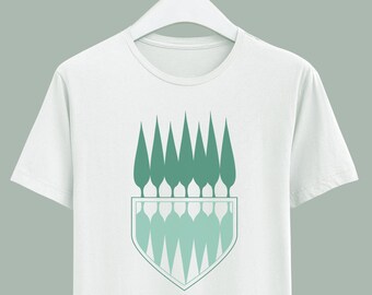 T-shirt unisexe de jardin, T-shirt, fabriqué au Canada, باغ ، تیشرت، باغ، یونیسکس