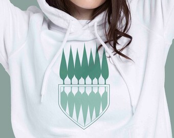 Sweat à capuche de jardin, sweat à capuche unisexe, arbres, jardin, fabriqué au Canada, باغ,, هودی، درخت