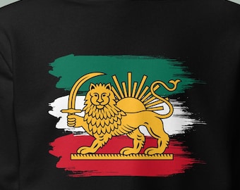 T-shirt Lion et soleil, sweat à capuche Lion et soleil, sweat-shirt Protest, drapeau Shiro Khorshid, révolution, fabriqué au Canada