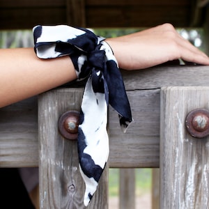 Tie Dye Silk Skinny Scarf/Hand Dyed Scarf/Handbag Scarf/Purse Tie/Hat Ribbon/Silk Bracelet/Hair Tie/Neck Scarf