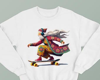 Sweat-shirt unisexe Amoo Nowruz, sweat-shirt de l'Aïd, Nowruz, pull Nowruz, عمو نوروز ، عید نوروز، سویشرت نوروز