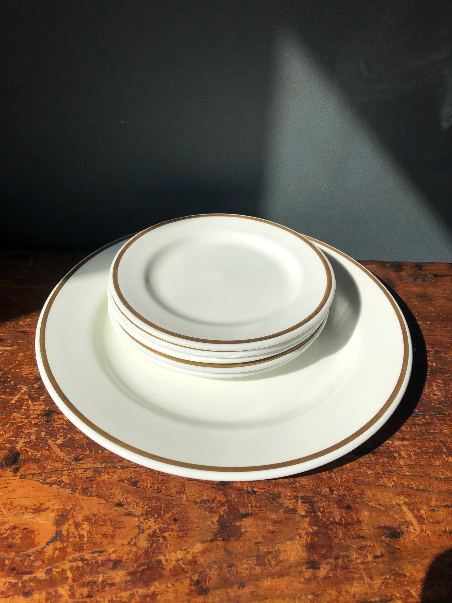 Vintage Wedgwood Metallised White and Gold Bone China 6 Tea Etsy UK