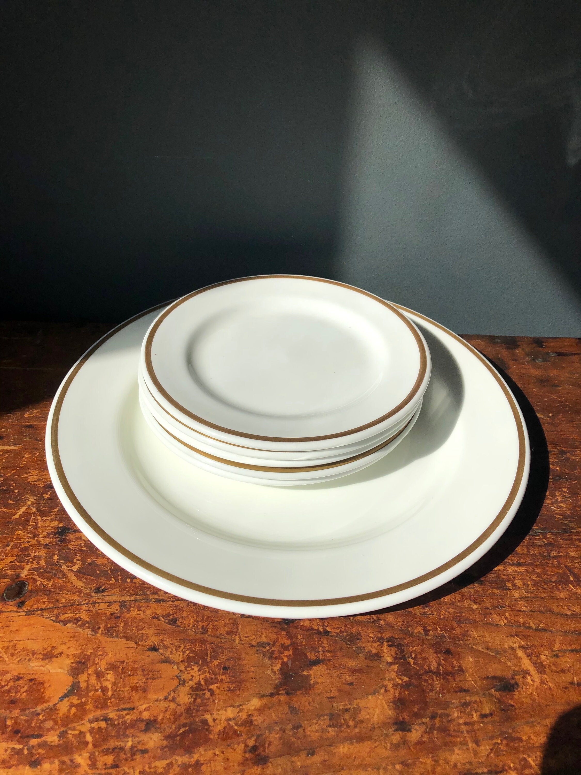 Vintage Wedgwood Metallised White and Gold Bone China 6 Tea Etsy UK