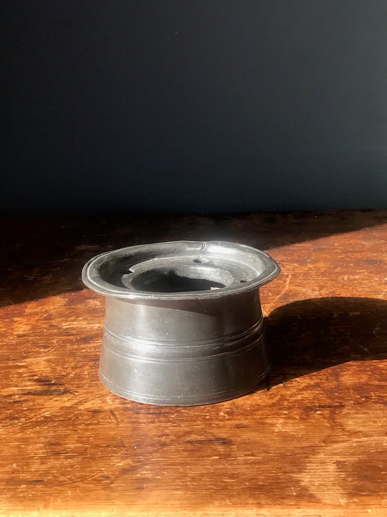 Antique Pewter Quill and Ink Pot Eighteenth Century Desk Etsy