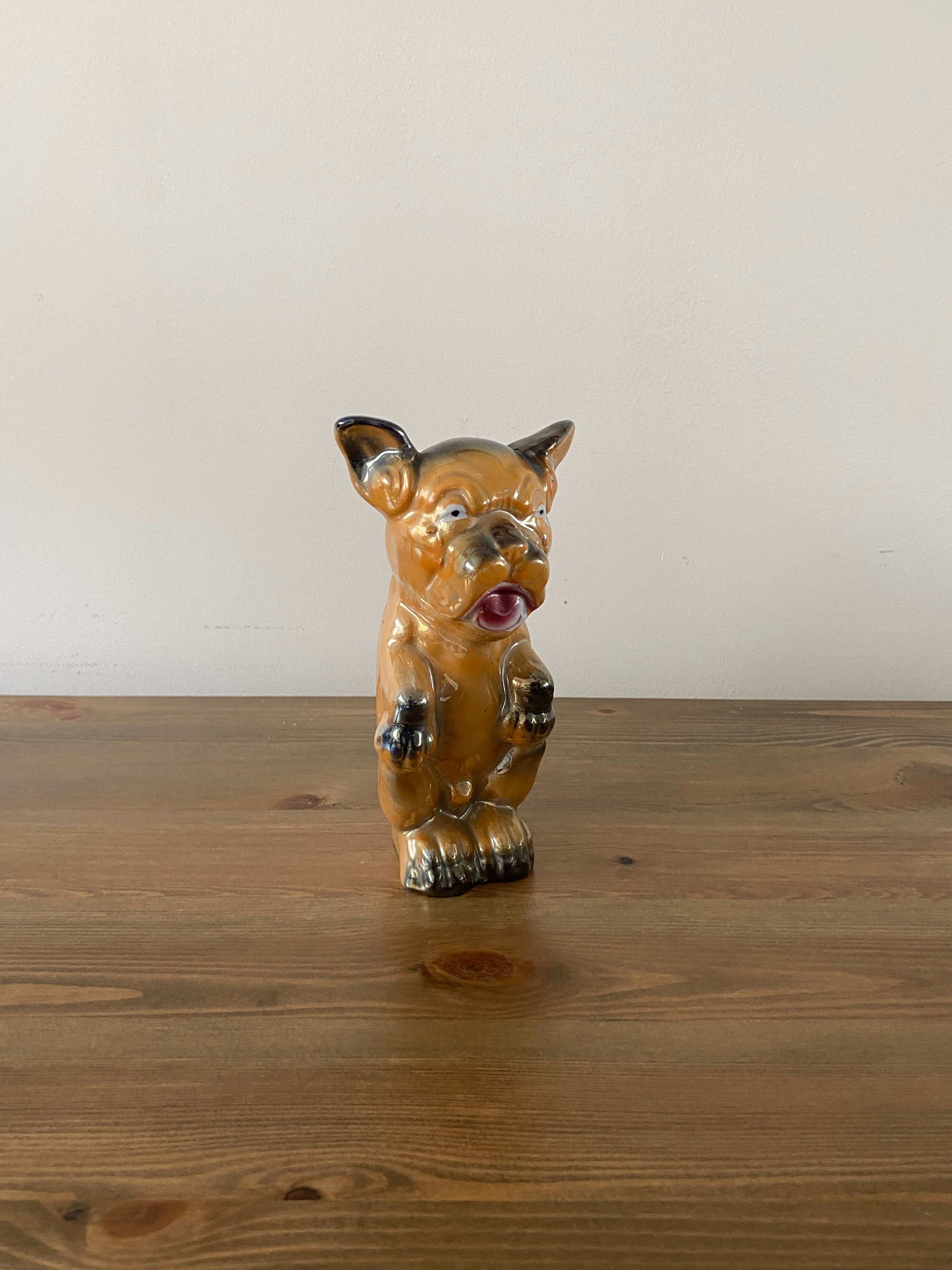 Bonzo Dog Lustre Figurine Vintage Etsy