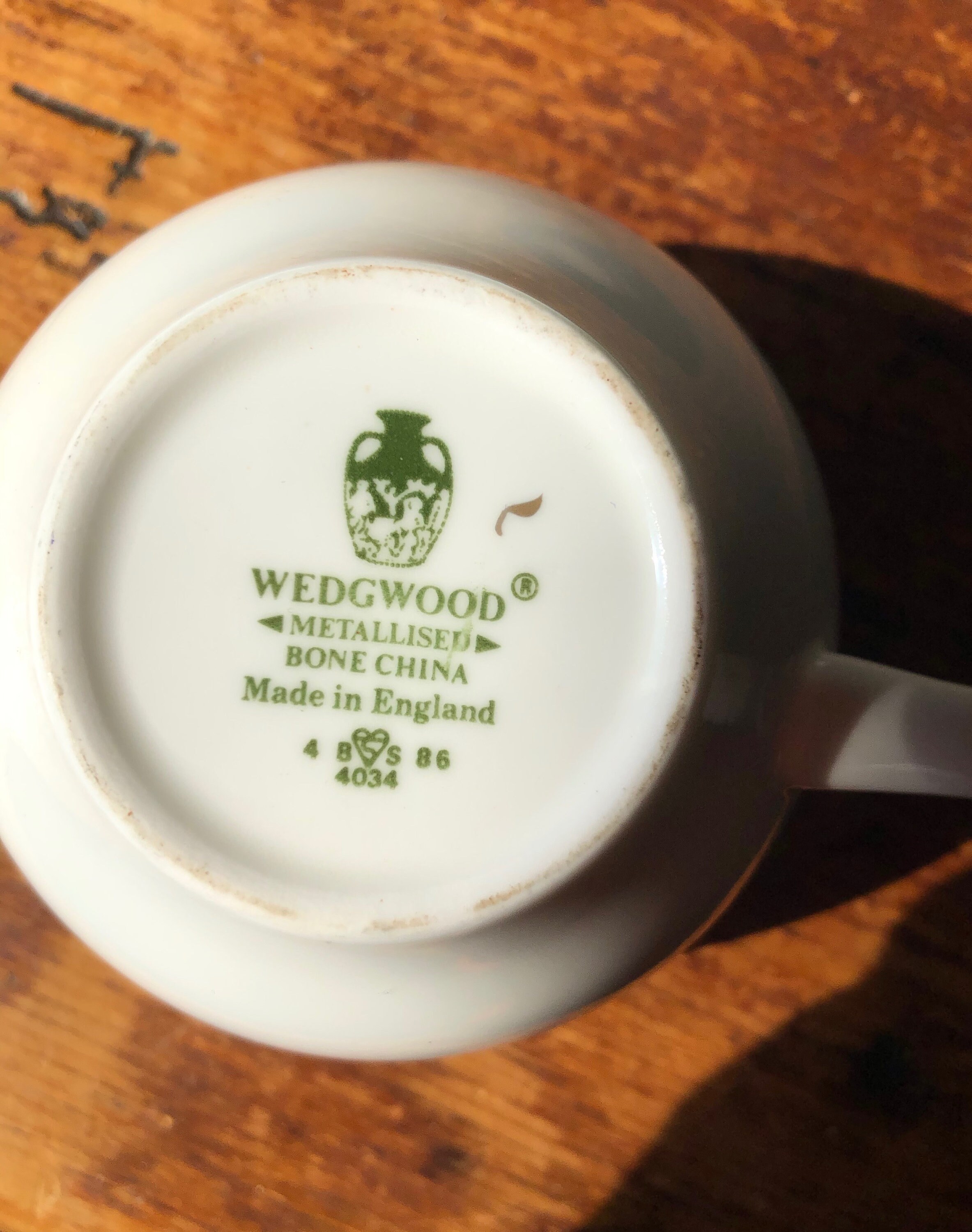 Vintage Wedgwood Metallised White and Gold Bone China 6 Tea Etsy UK