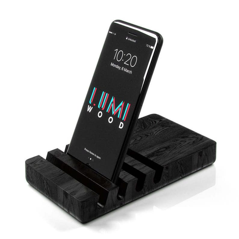 Oak iPad stand Tablet holder stand for iPhone tablet stand iPad stand iPhone stand