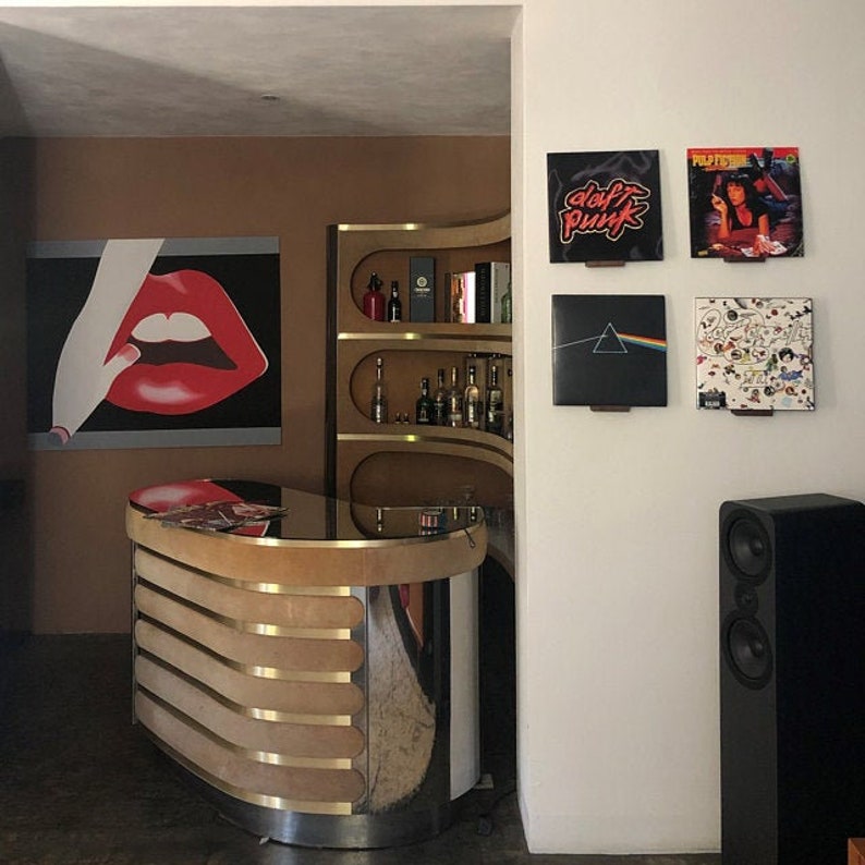 Record shelf wall mount Etsy