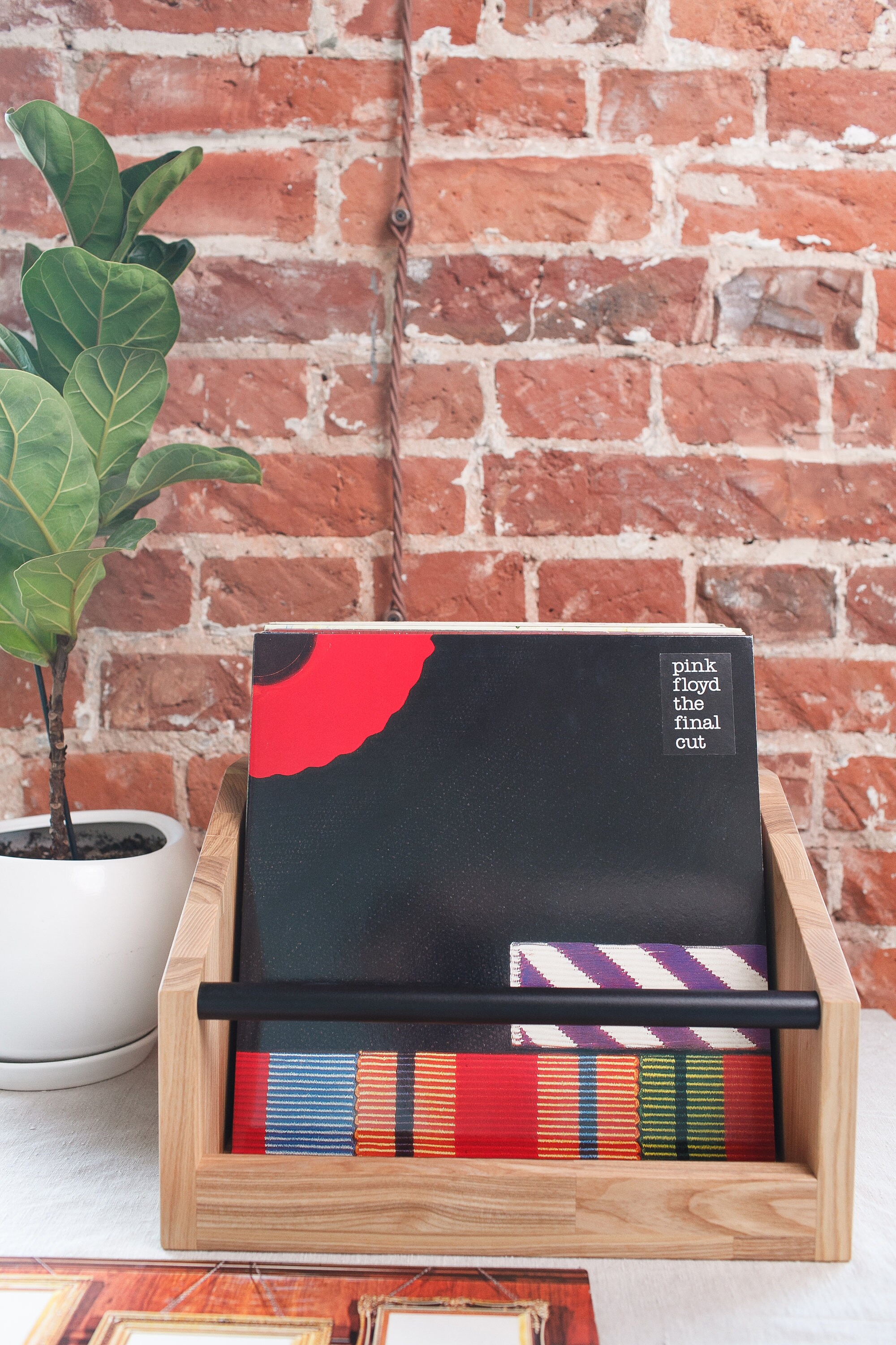 Vinyl record stand made of premium ash wood vinyl record Etsy