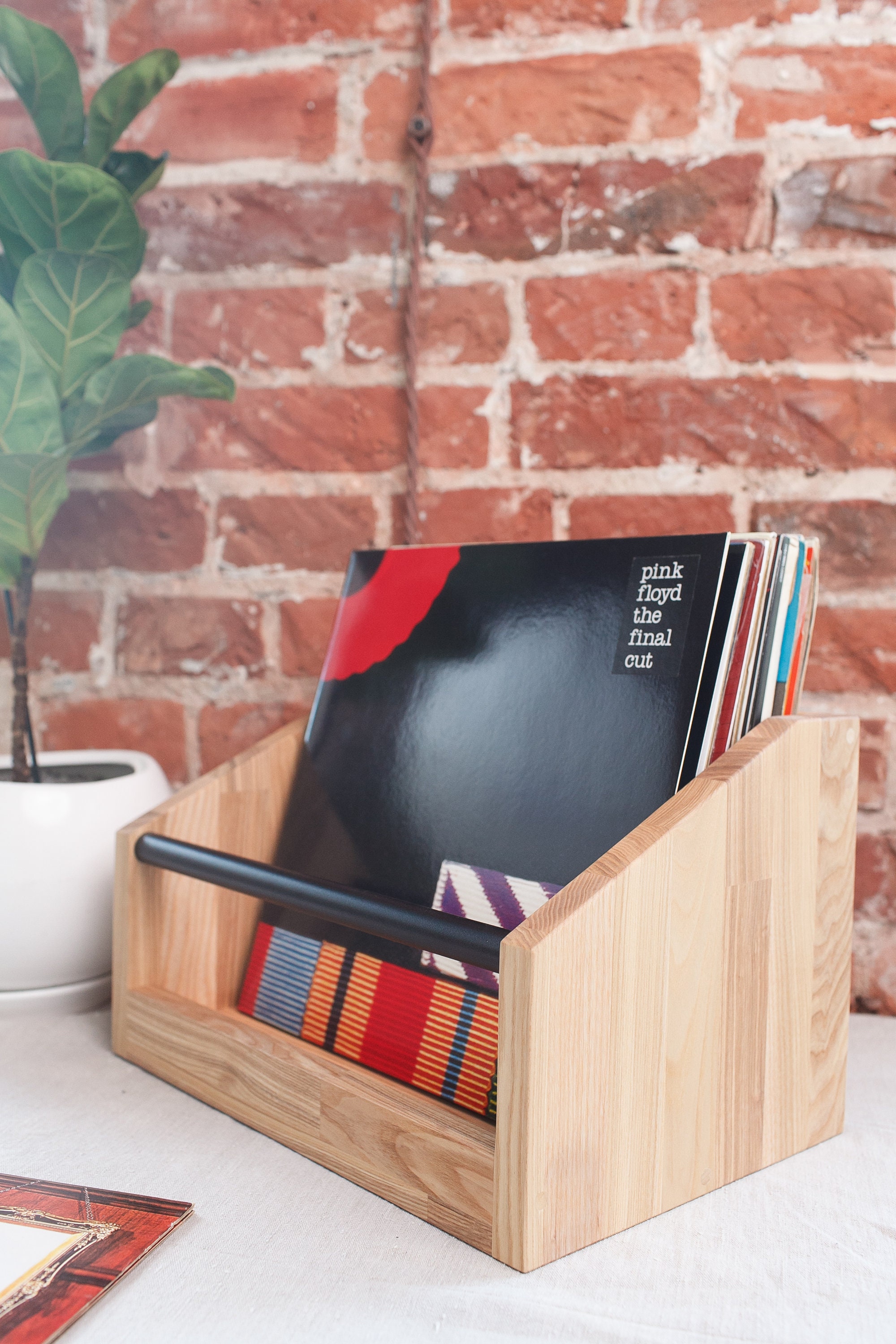 Vinyl record stand made of premium ash wood vinyl record Etsy