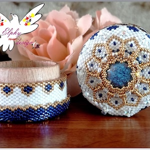 HANNA TREASURE BOX. Su tutorial. Patrón de cuentas.