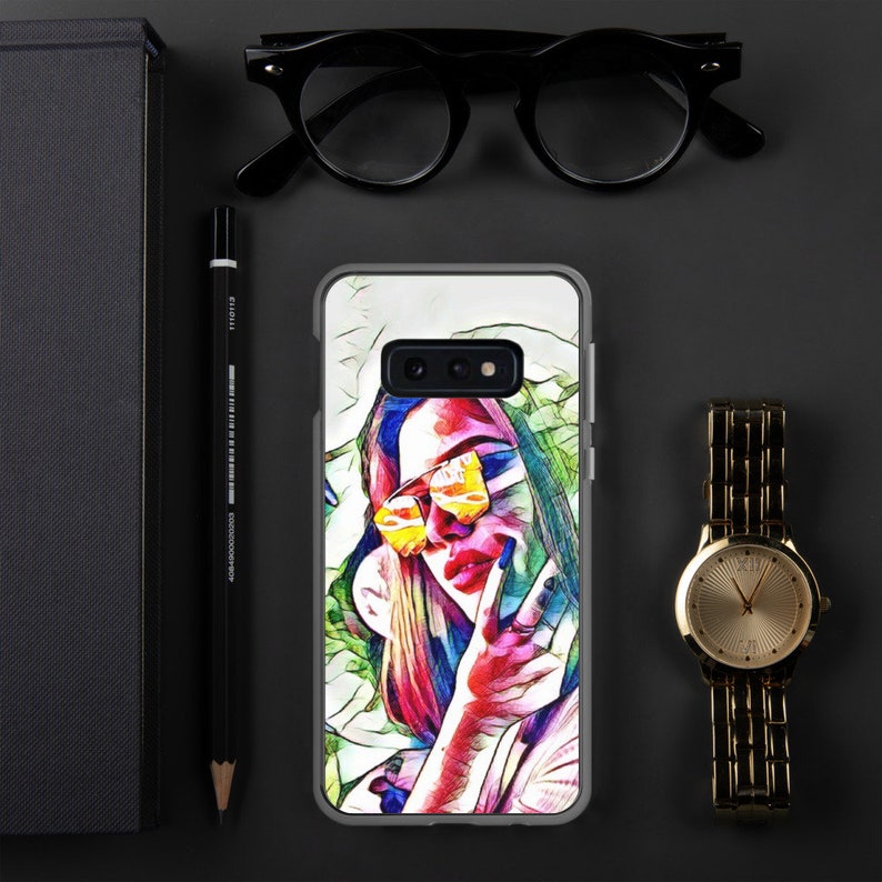Pop Art Retro Record Girl Samsung Case